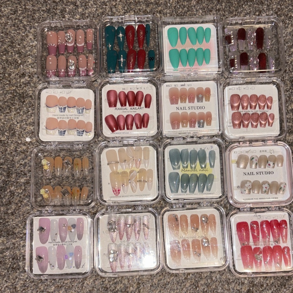 Assorted Press-On Nail Set Bundle - Multi Color